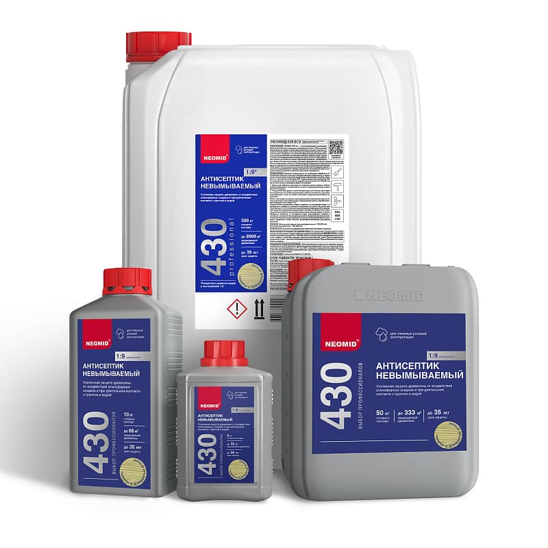 NEOMID 430 ECO — невымываемый антисептик для древесины